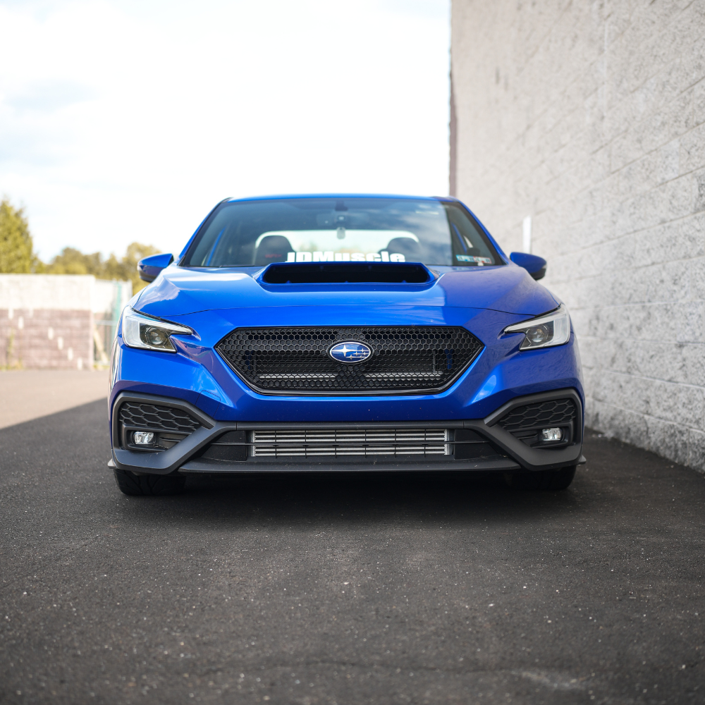 JDMuscle Oversized Bulge Style Hood Scoop V1 [Gloss Black / Paint Matched / Carbon Fiber] - Subaru WRX 2022-2025