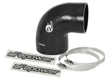 afe Magnum FORCE Intake Coupling Kit (4 IN ID to 3-3/8 IN ID x 90 Deg.) Black Elbow Coupler - Universal