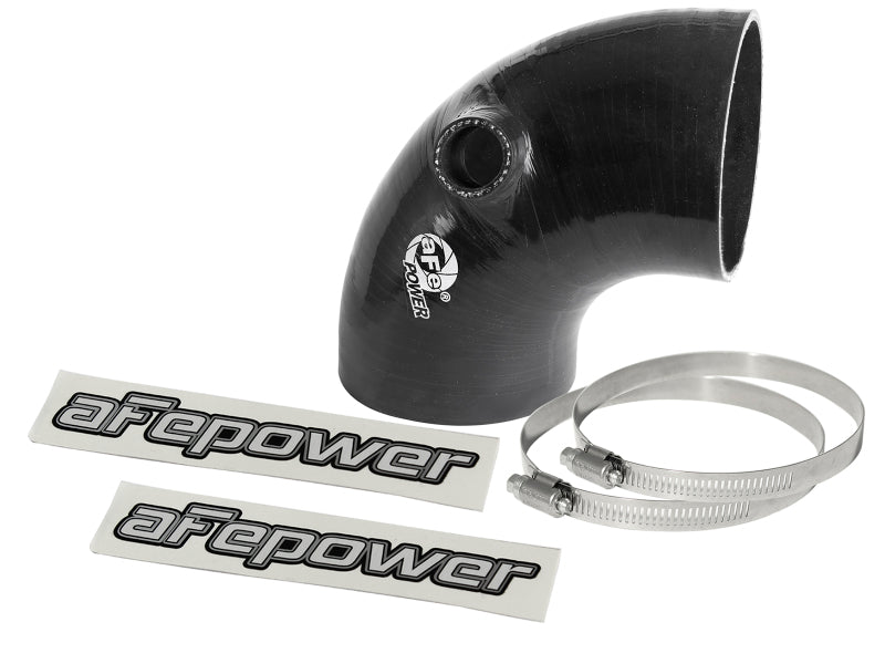 afe Magnum FORCE Intake Coupling Kit (3-3/4 IN ID x 90 Deg.) Black Elbow Coupler - Universal