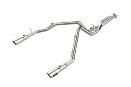 aFe Vulcan Series 3 IN to 3-1/2 IN Stainless Steel Cat-Back Exhaust System Polished - Ford F-150 Raptor 2021-2025 3.5TT
