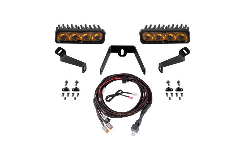 Diode Dynamics Yellow SAE/DOT Driving Max LED Lightbar Kit - Subaru WRX 2015-2017