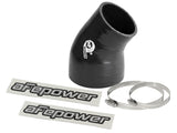 afe Magnum FORCE Intake Coupling Kit (3 IN ID to 2-1/4 IN ID x 35 Deg.) Black Elbow Coupler - Universal