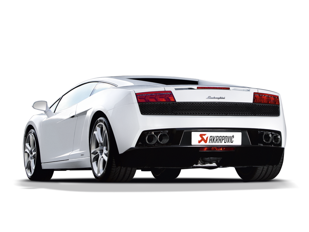 Akrapovic Titanium Slip-On Line Exhaust w/ Carbon Tips - Lamborghini Gallardo LP 550-2 Coupe 2009-2014