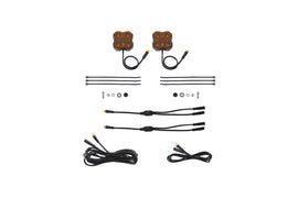 Diode Dynamics Stage Series Single Color LED Amber Rock Light (Add-on 2-pack) - Universal