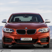 Load image into Gallery viewer, Carbonio No-Drill Front License Plate Mount - BMW 2-Series 2014-2021