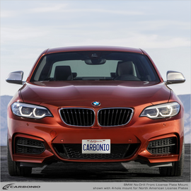 Carbonio No-Drill Front License Plate Mount - BMW 2-Series 2014-2021