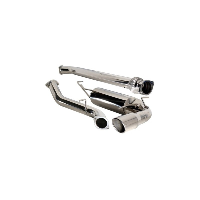 Turbo XS Catted Turboback Exhaust w/ Polished Tips - Subaru WRX/STi Hatchback 2008-2010