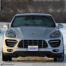 Load image into Gallery viewer, Carbonio No-Drill Front License Plate Mount - Porsche Cayenne 2011-2018