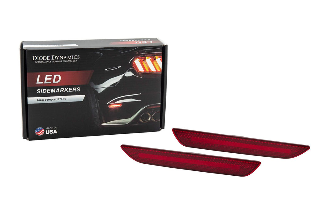 Diode Dynamics Red LED Sidemarkers (pair) - Ford Mustang 2015-2023