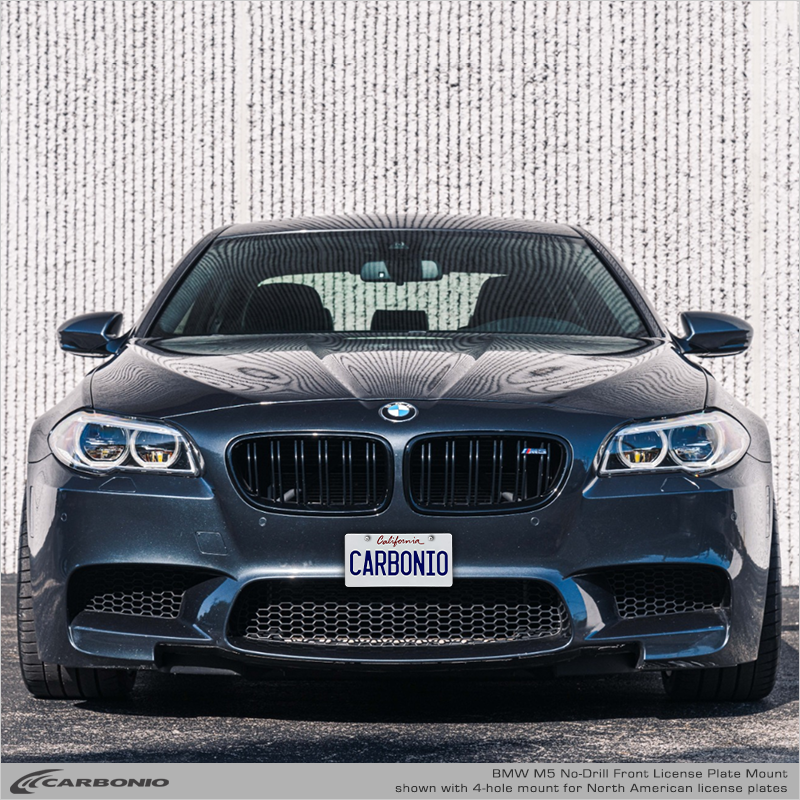 Carbonio No-Drill Front License Plate Mount - BMW M5 (E39/E60/F10/F90) 1998-2024