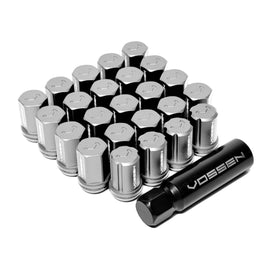 Vossen 55mm Lug Nuts (14x1.5; 19mm Hex; Cone Seat; Silver) Set of 24 - Universal Fitment