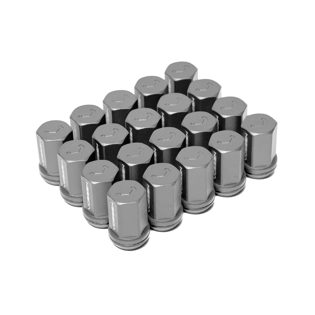 Vossen 35mm Lug Nuts (12x1.5; 19mm Hex; Cone Seat; Silver) Set of 20 - Universal