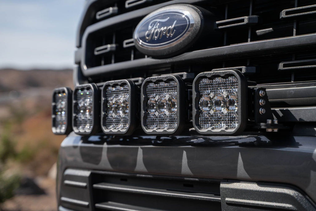 Diode Dynamics SS5 Grille CrossLink Lightbar Bracket Kit - Ford F-150 2021-2023
