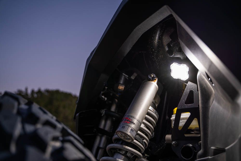 Diode Dynamics Stage Series Universal White Diffused Rock Light SXS Installer Kit (4-pack) - Universal