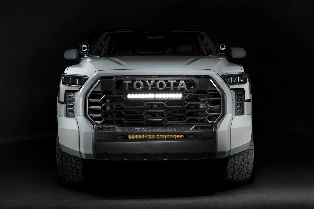 Diode Dynamics Yellow Combo/Driving Pro TRD Pro Grille Lightbar Kit - Toyota Tundra 2022-2026