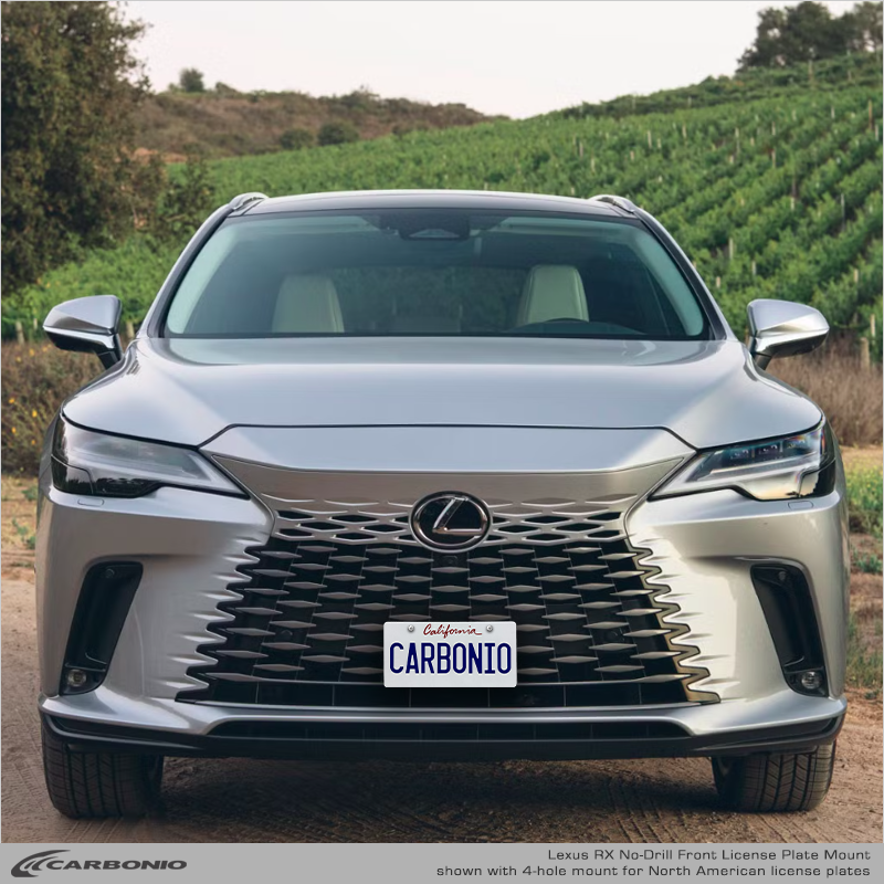 Carbonio No-Drill Front License Plate Mount - Lexus RX 2023-2027