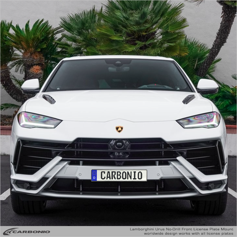Carbonio No-Drill Front License Plate Mount - Lamborghini Urus 2018-2027