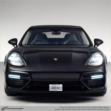 Load image into Gallery viewer, Carbonio No-Drill Front License Plate Mount - Porsche Panamera 2016-2023