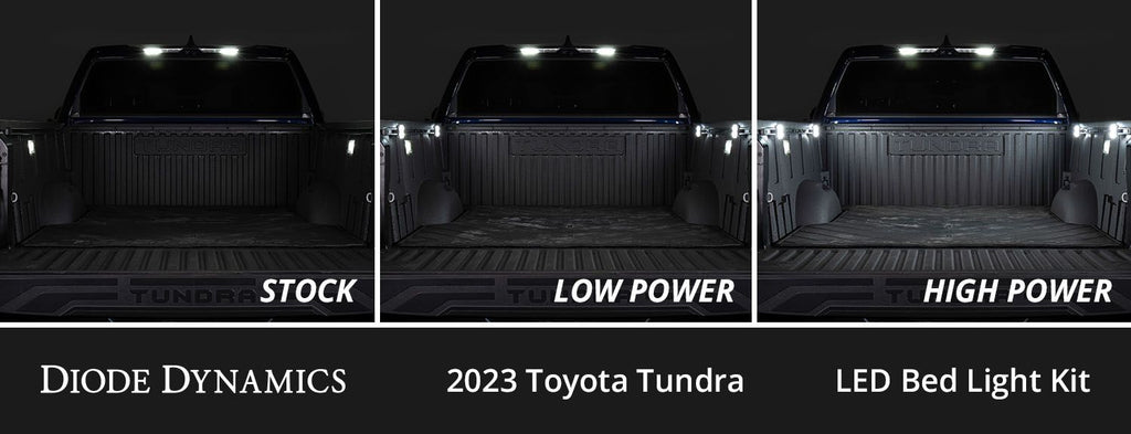 Diode Dynamics Stage Series Cool White LED Bed Light Kit - Toyota Tacoma 2024-2026 / Tundra 2022-2024