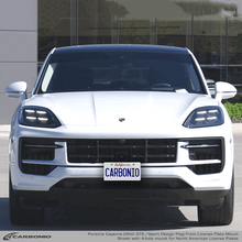 Load image into Gallery viewer, Carbonio No-Drill Front License Plate Mount - Porsche Cayenne 2019-2027