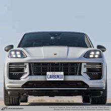 Load image into Gallery viewer, Carbonio No-Drill Front License Plate Mount - Porsche Cayenne 2019-2027