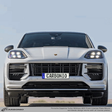 Load image into Gallery viewer, Carbonio No-Drill Front License Plate Mount - Porsche Cayenne 2019-2027