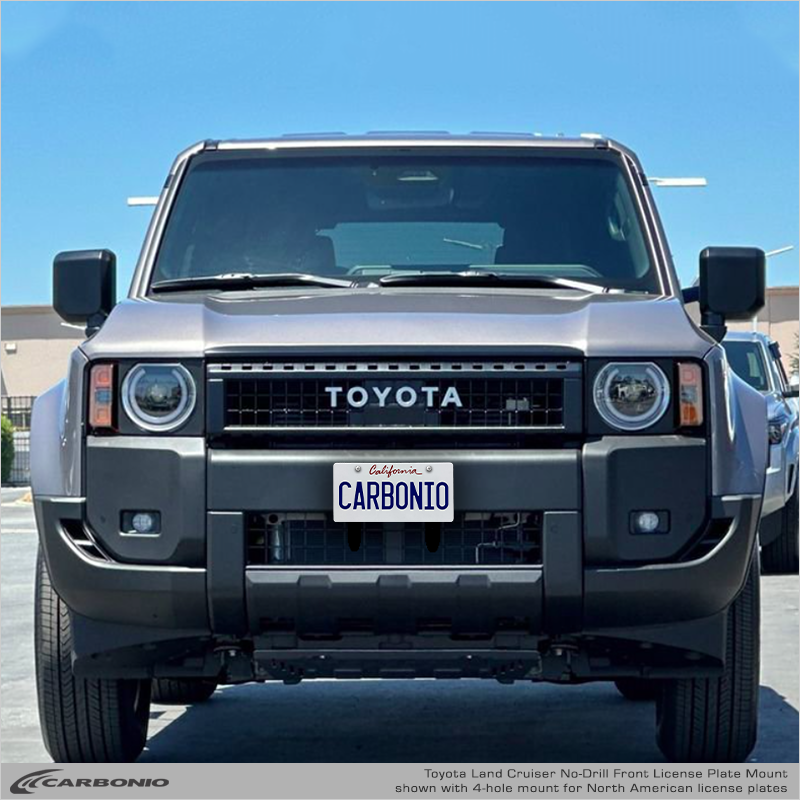 Carbonio No-Drill Front License Plate Mount - Toyota Land Cruiser 2024-2027