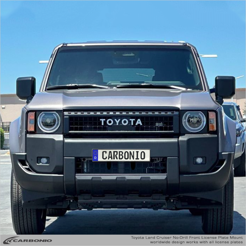 Carbonio No-Drill Front License Plate Mount - Toyota Land Cruiser 2024-2027