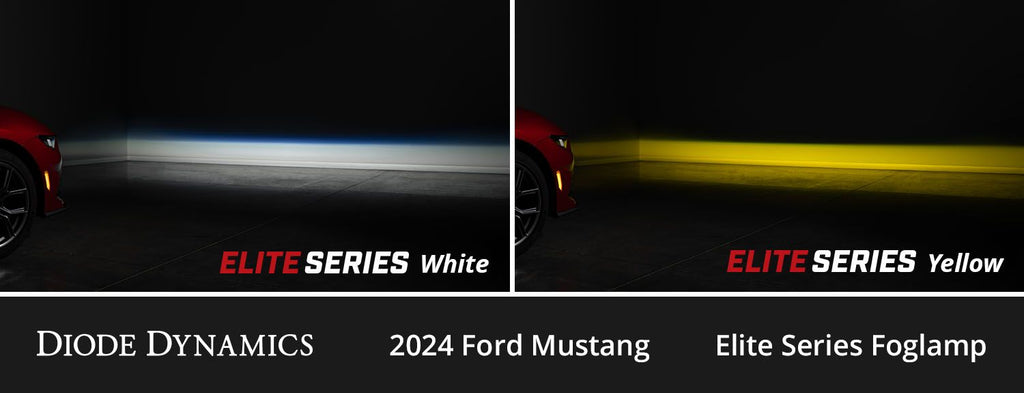 Diode Dynamics Elite Series Dual-Color Add-On Fog Lamp Kit - Ford Mustang EcoBoost 2024-2025