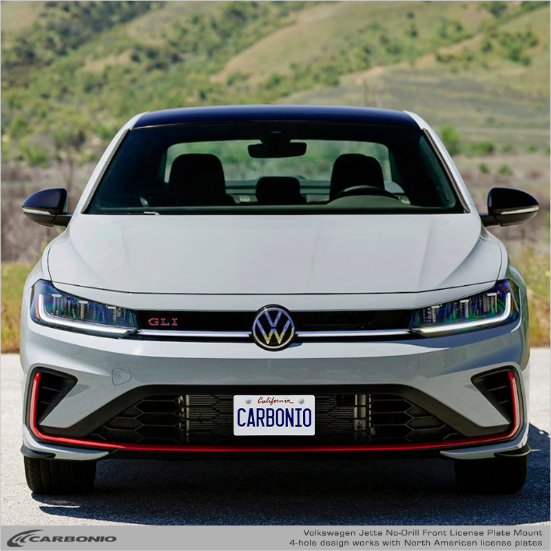 Carbonio No-Drill Front License Plate Mount - Volkswagen Jetta (Incl. GLI) 2025-2027