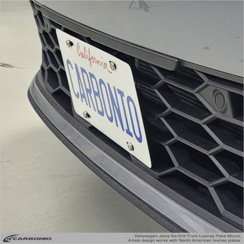 Carbonio No-Drill Front License Plate Mount - Volkswagen Jetta (Incl. GLI) 2025-2027