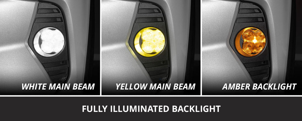 Diode Dynamics SS3 Dual-Color Wide Add-On Fog Lamp Kit - Toyota RAV4 2019-2022