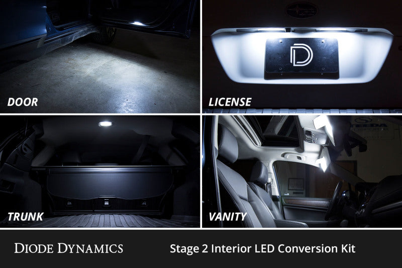 Diode Dynamics Stage 2 Interior LED Conversion Kit - Toyota Highlander 2014-2019