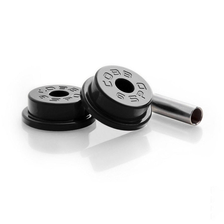 Cobb Stg 1+ Drivetrain Package (Black Tall Weighted Knob) - Subaru WRX 5MT 2002-2007 (w/ Factory Short Shift)