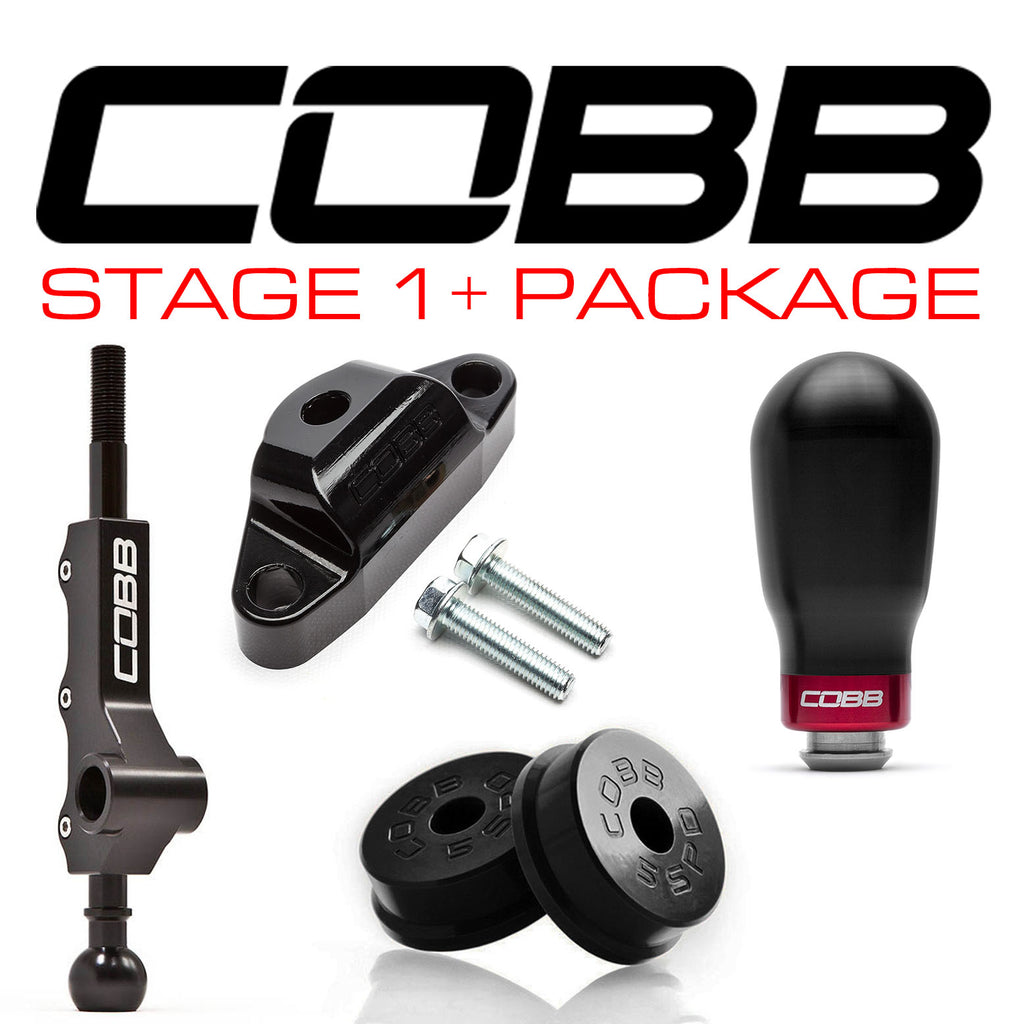 Cobb 5MT Stg 1+ Drivetrain Package (Black Tall Weighted Knob) - Subaru WRX 2008-2014 / LGT 2005-2009 / FXT 2006-2008