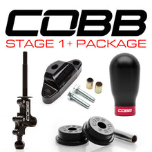 Load image into Gallery viewer, Cobb Stg 1+ Drivetrain Package (Black Tall Weighted Knob) - Subaru STi 2004-2021