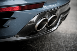 Akrapovic Matte Carbon Fiber Rear Diffuser - Porsche 911 Turbo/Turbo S (991.2) 2017-2019