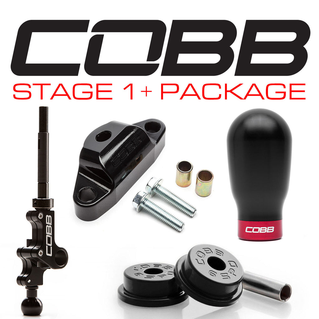COBB Stage 1+ Drivetrain Package w/ Tall Weighted White COBB Knob - Subaru Legacy GT Spec.B 2007-2009
