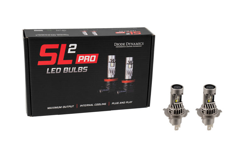 Diode Dynamics H4 White SL2 Pro LED Bulbs (Pair) - Multiple Fitments
