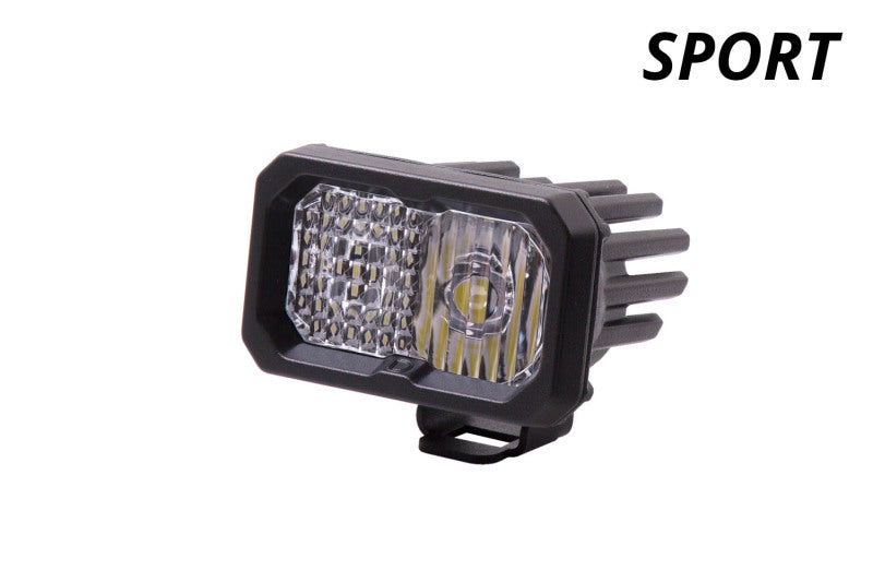 Diode Dynamics C2 1.0 SAE/DOT White Combo Sport ABL LED Pod (Single) - Universal Fitment