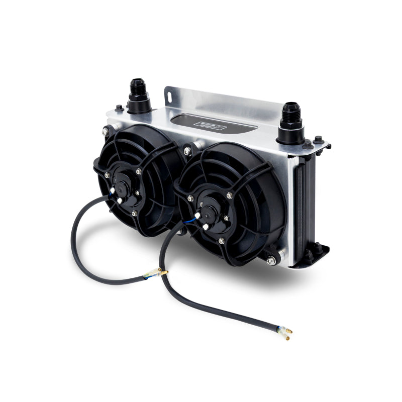 Mishimoto Universal Oil Cooler Kit - 19 Row Cooler and Dual 5in Fans