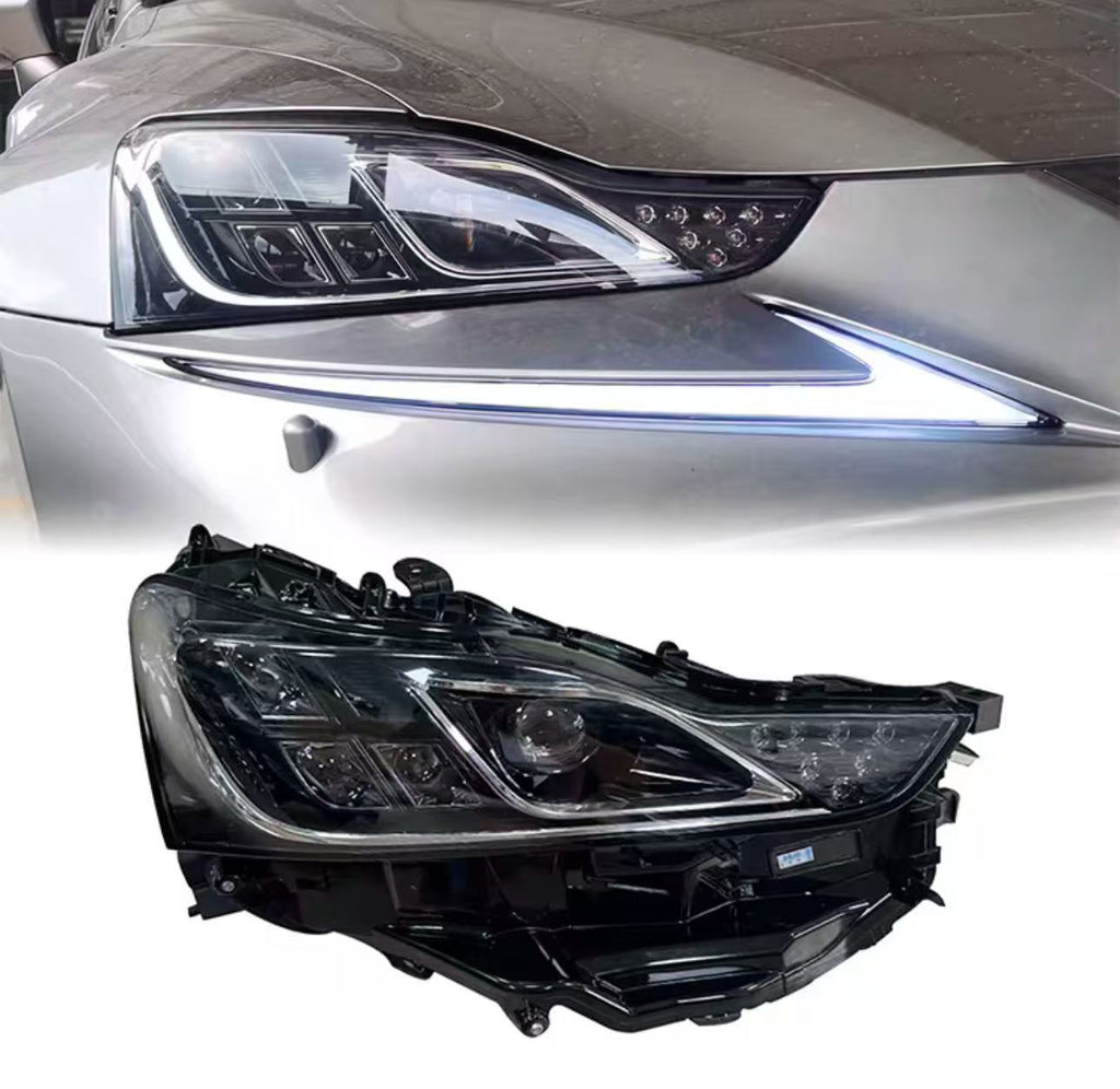 Invoke Concepts Quad Beam Headlights w/ Clear Reflectors - Lexus IS 2017-2020