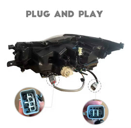 Invoke Concepts Quad Beam Headlights w/ Clear Reflectors - Lexus IS 2017-2020