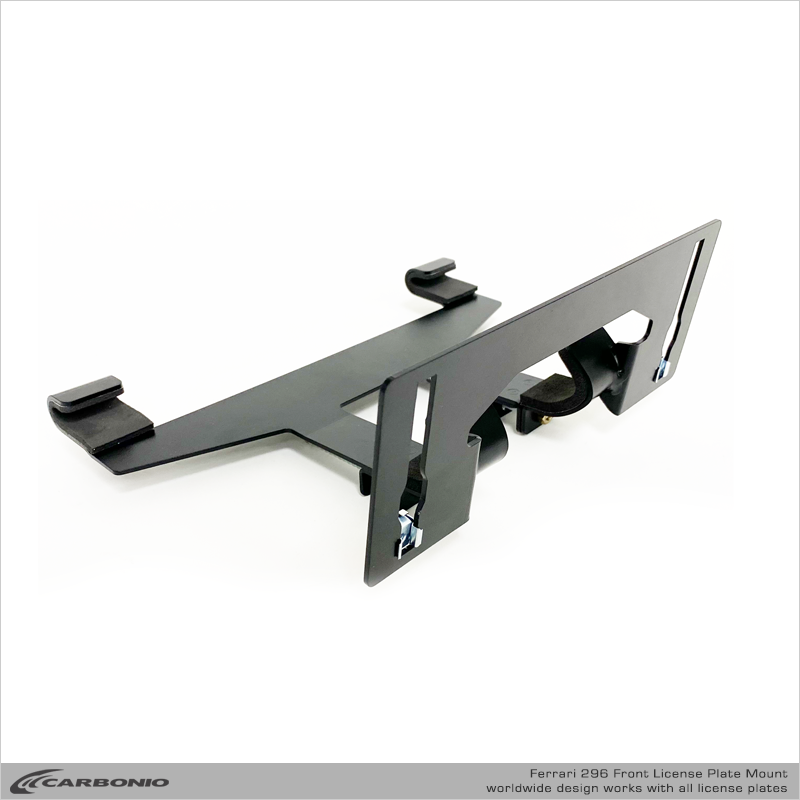 Carbonio No-Drill Front License Plate Mount - Ferrari 296 2022-2026