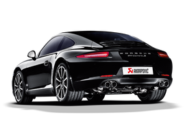 Akrapovic Titanium Slip-On Line Exhaust w/ Titanium Tips - Porsche 911 Carrera S/4/4S/GTS (991.1) 2012-2016
