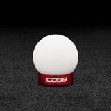 Cobb Shift Knob (White w/ Red Base) - Ford Mustang Ecoboost 2015-2024