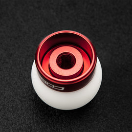 Cobb Shift Knob (White w/ Red Base) - Ford Mustang Ecoboost 2015-2024