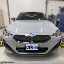 Carbonio No-Drill Front License Plate Mount - BMW 2-Series 2022-2026