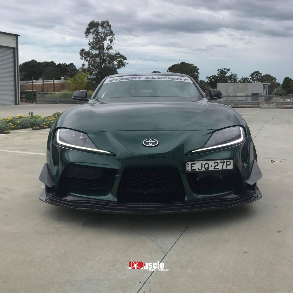 JDMuscle Tanso Carbon Fiber VS Style Front Lip - Toyota Supra 2020-2025