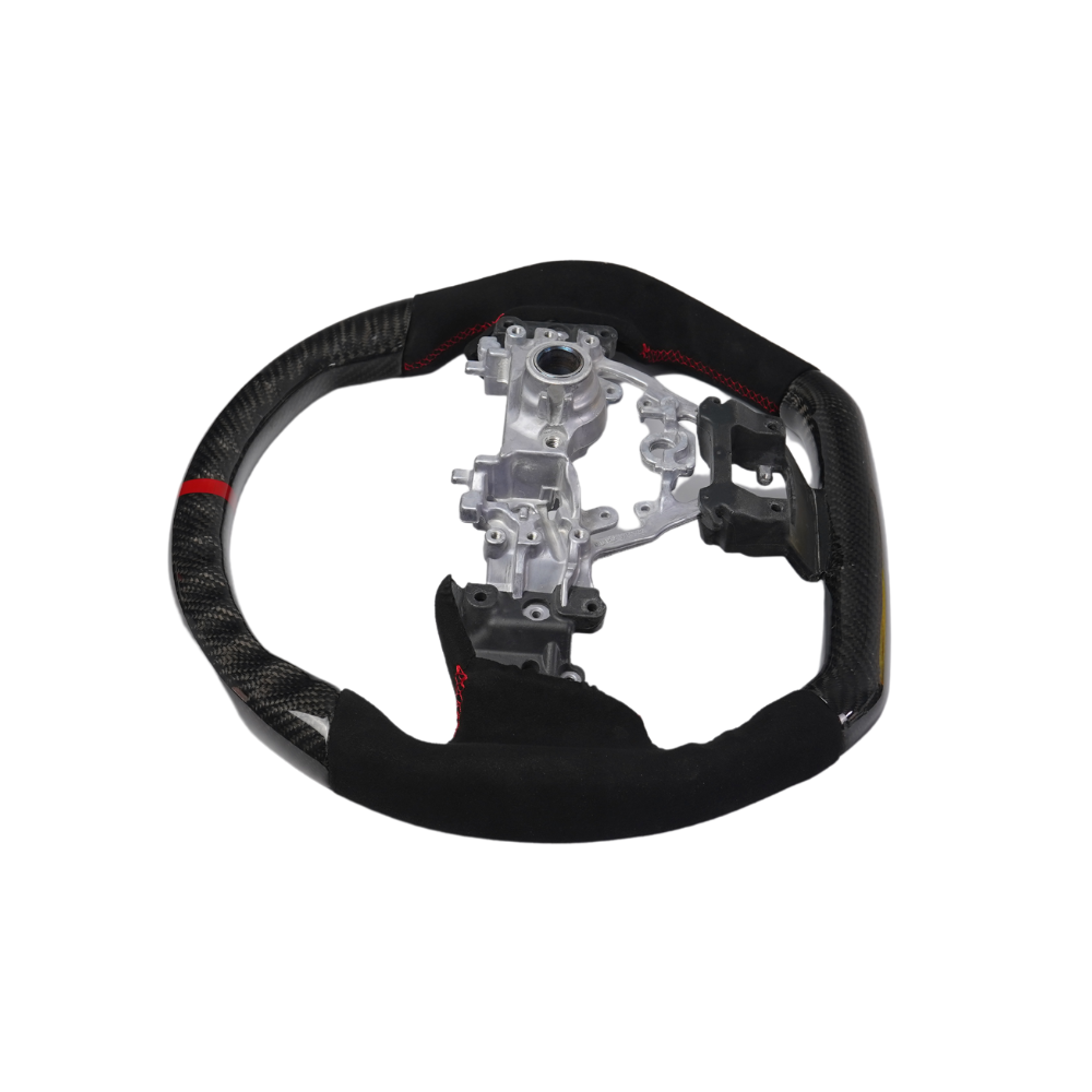 Racing Art Carbon Fiber Steering Wheel (Leather / Suede) - Subaru WRX 2022-2025